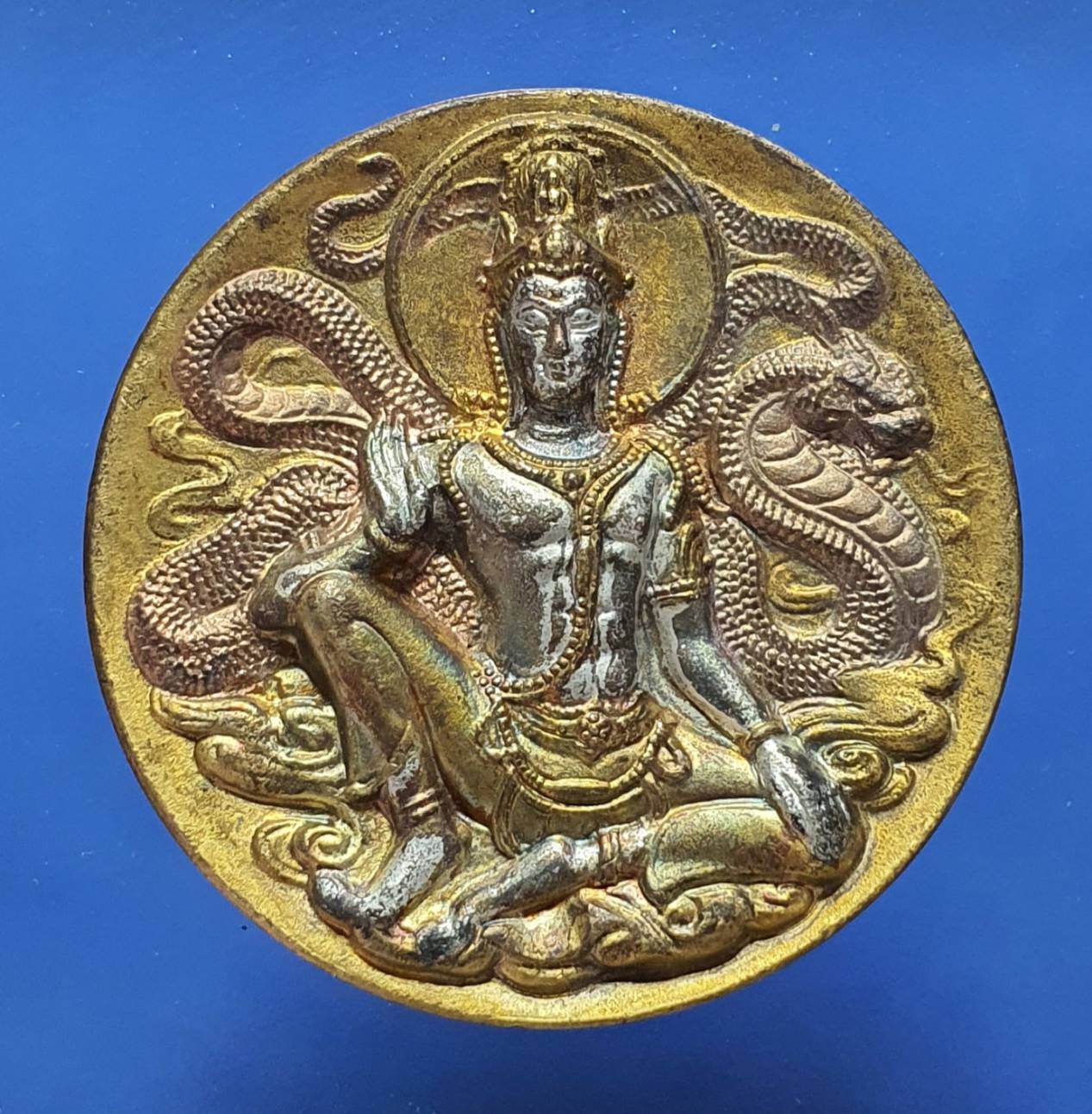 พระจตุคาม รามเทพ 泽镀金 Jatukam-Ramathep เนื้อโลหะ ปี 2550