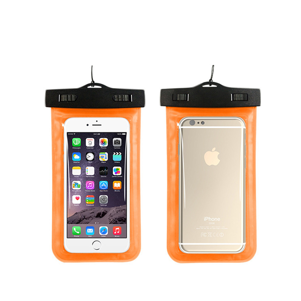 TIKITAKA ซองกันน้ำมือถือ หน้าจอ 4.0-6.0" (Orange)