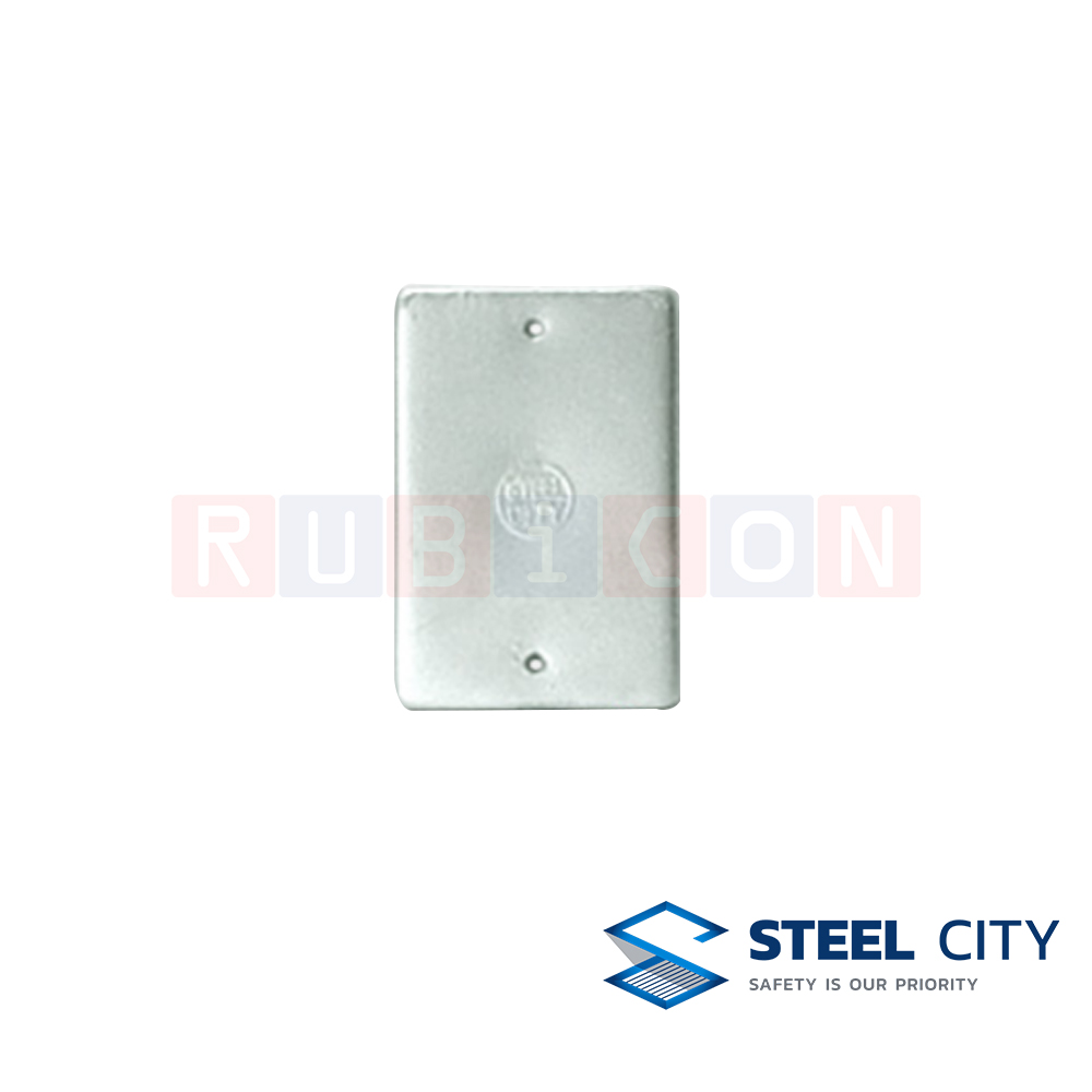 STEEL CITY HBY91 ฝาปิดยูโรป้าบ็อกซ์ อาบสังกะสี หนา 1.2 mm. (HOT DIP GALVANIZED SURFACE COVERS FOR EUROPA BOX)