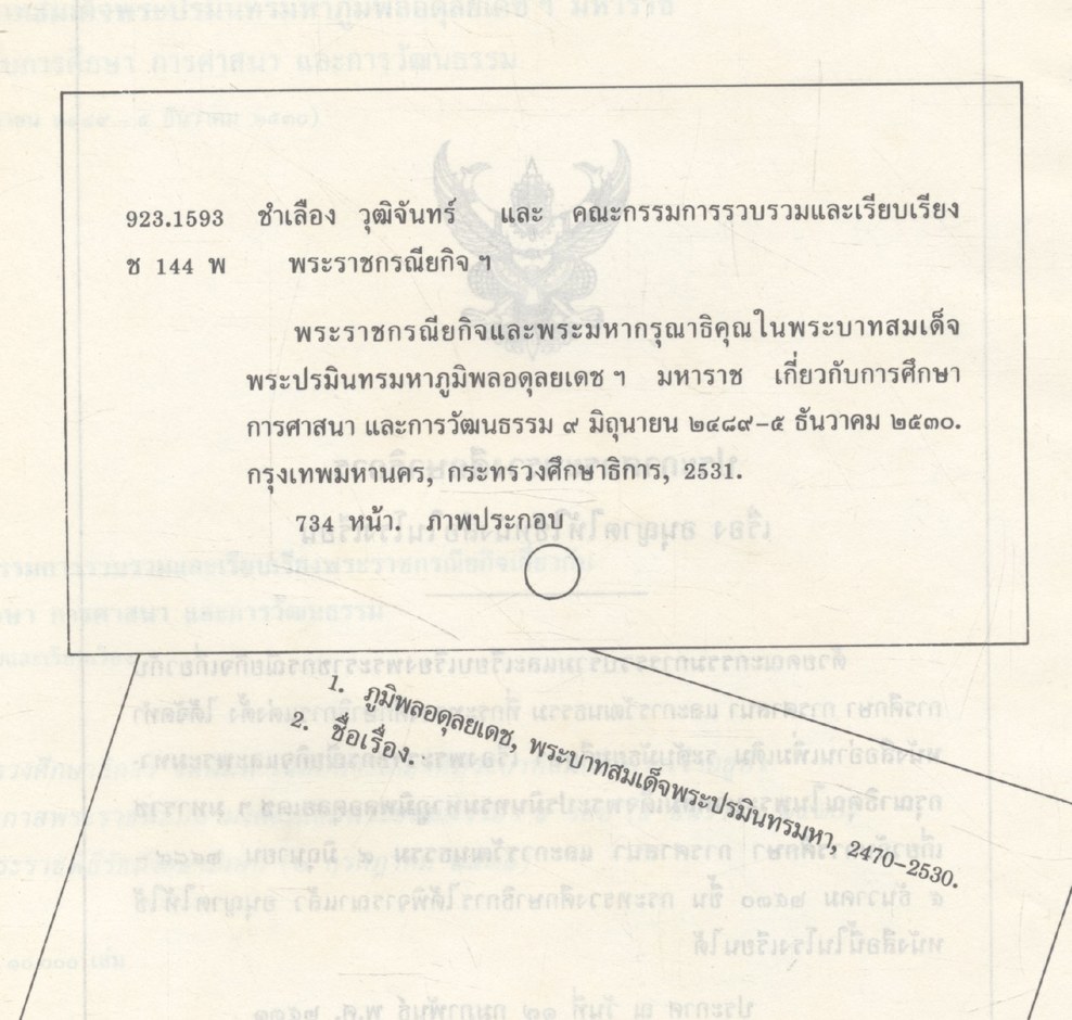พระราชกรณียกิจและพระมหากรุณาธิคุณใน พระบาทสมเด็จพระปรมินทรมหาภูมิพลอดุลยเดช มหาราช เกี่ยวกับการศึกษา การศาสนา และการวัฒนธรรม