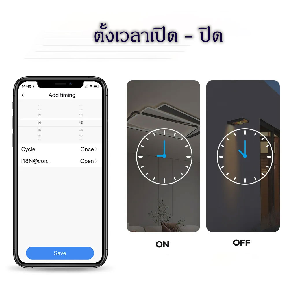 Zigbee Switch สวิตช์แบบสัมผัสแบบ Zigbee สีขาว ไม่ใช้สายนิวตรอน ควบคุมการใช้งานผ่านมือถือ เชื่อมต่อแอป Smartlife / Tuya Smart