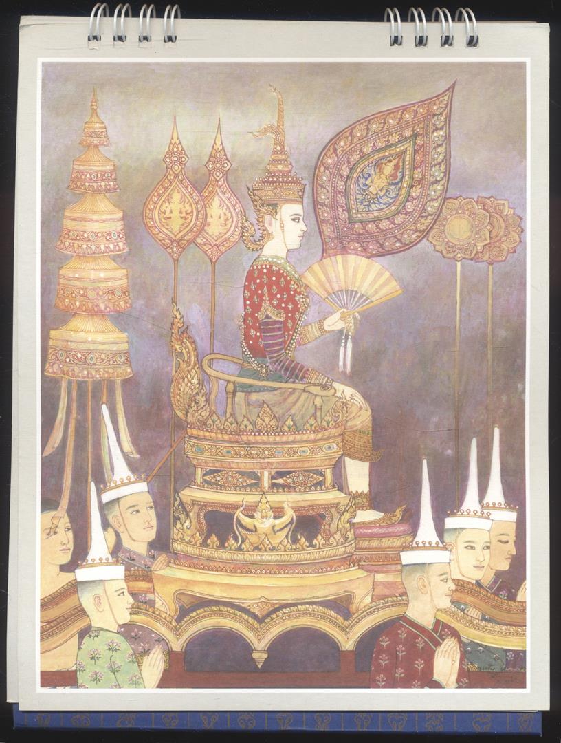 ปฎิทินตั้งโต๊ะ อาภรณ์สยามสามสมัย พ.ศ 2562 ของวิริยะประกันภัย