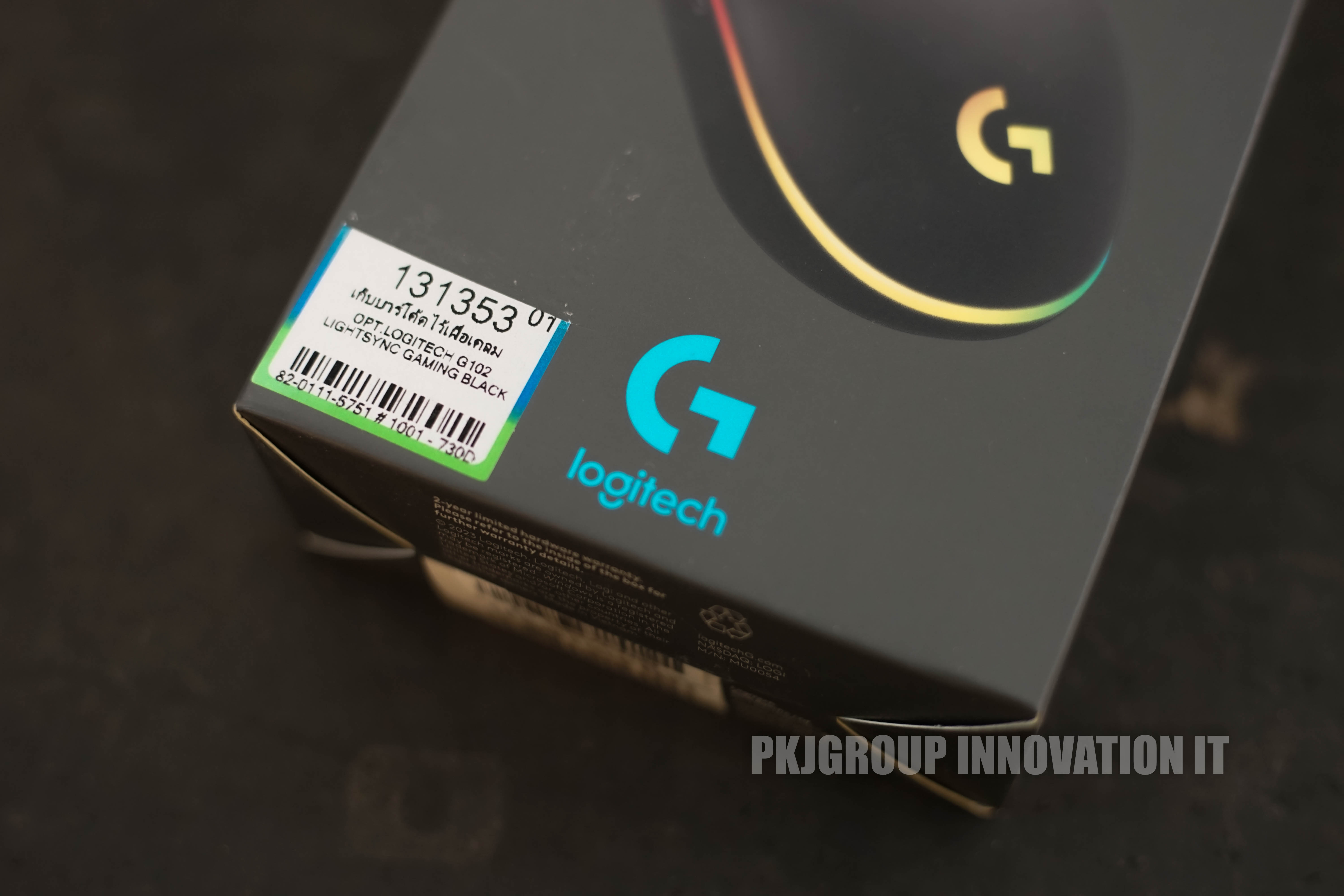 เมาส์เล่นเกม Logitech G102 LIGHTSYNC BLACK DPI 8000 ประกัน 2 ปีเต็ม