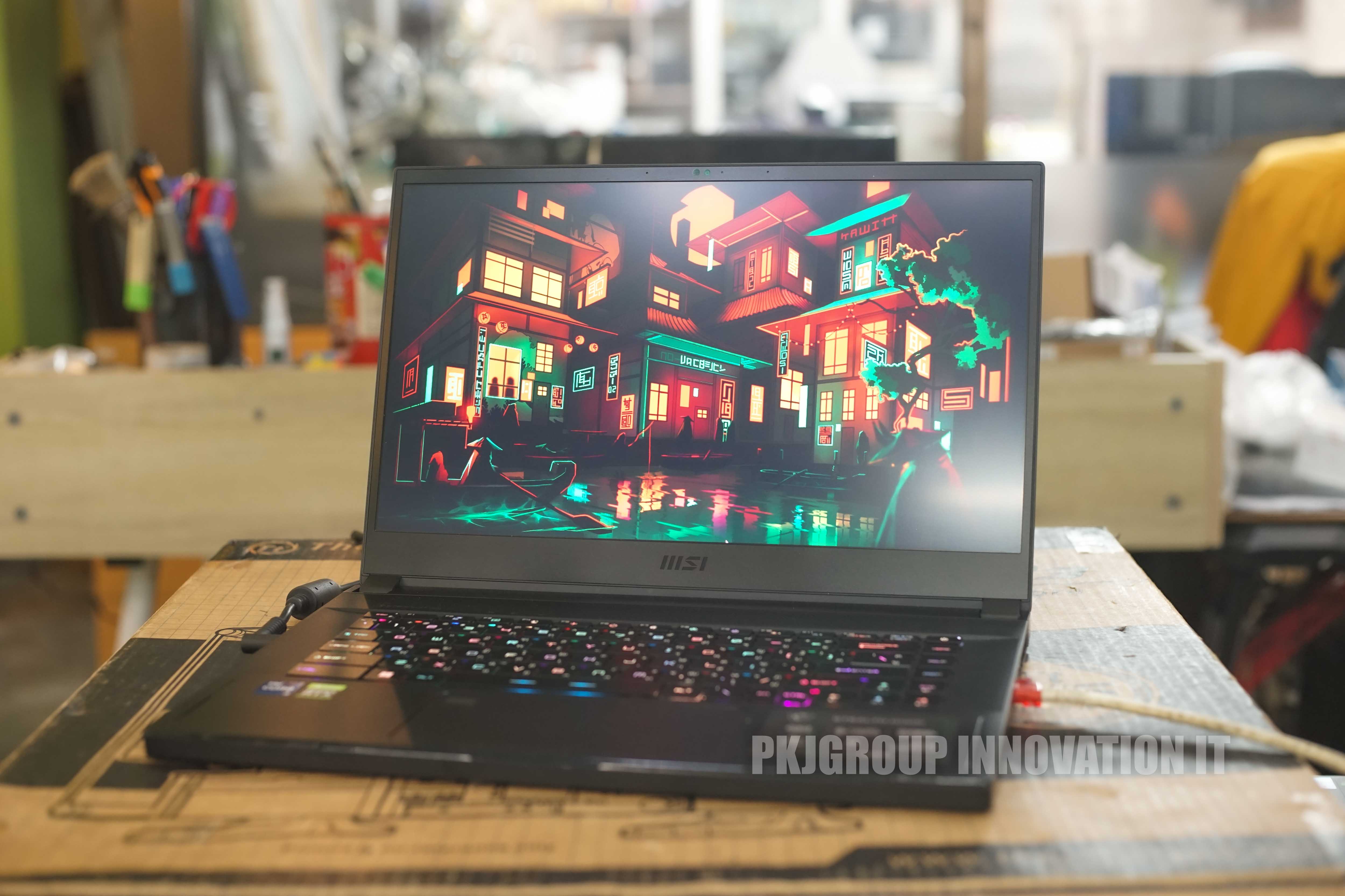 โน๊ตบุ๊คเล่นเกมมือสอง MSI GS66 12UHS-253TH i9-12900H RAM 64 GB M.2 2 TB RTX3080Ti