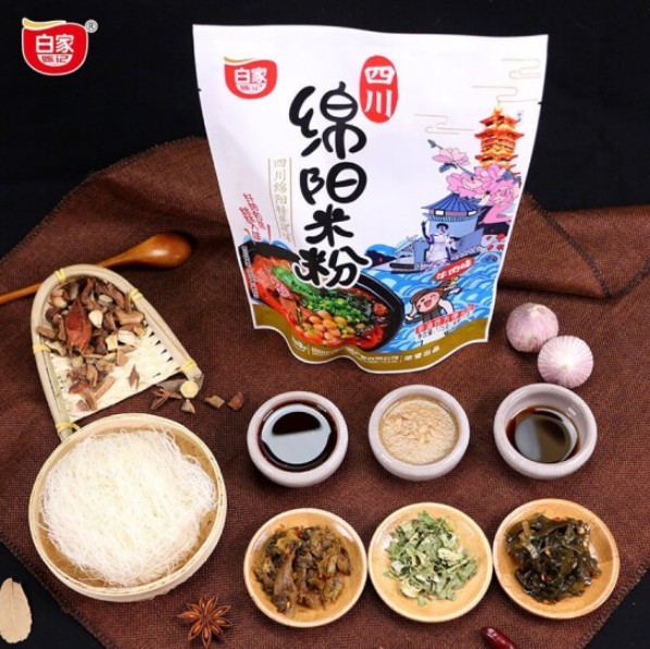 ก๋วยเตี๋ยวเส้นหมี่หม่าล่าเสฉวน ซุปเนื้อและผักดอง 175g