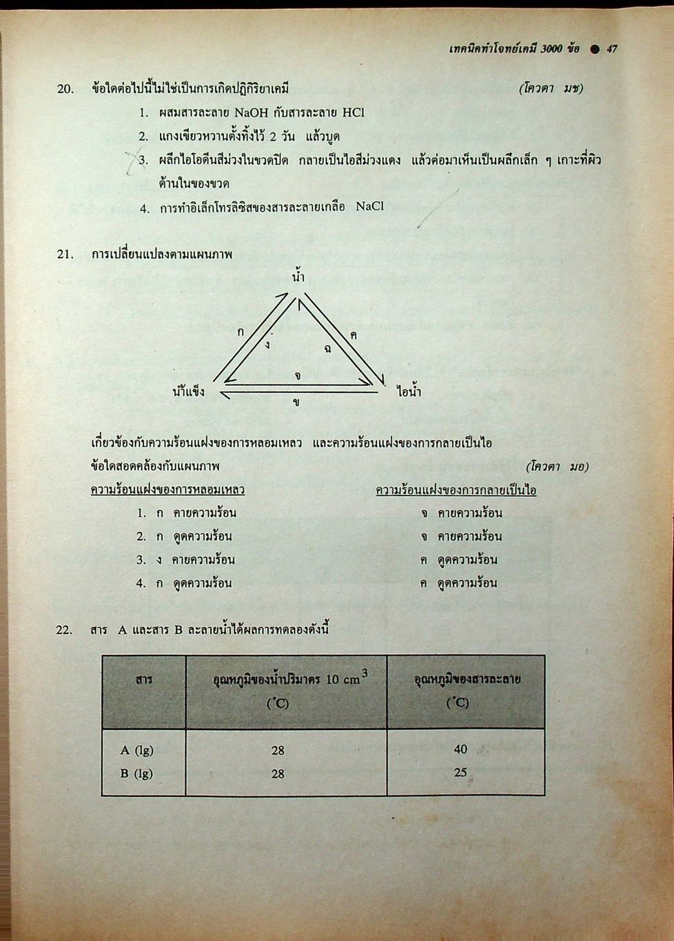 NEW CHEMISTRY TESTS FOR ENTRANCE., M4-5-6 เล่ม 1 เทคนิคตะลุยโจทย์เคมีเอ็นทรานซ์และม.4-5-6 3,000 ข้อ ให้ทันและถูก