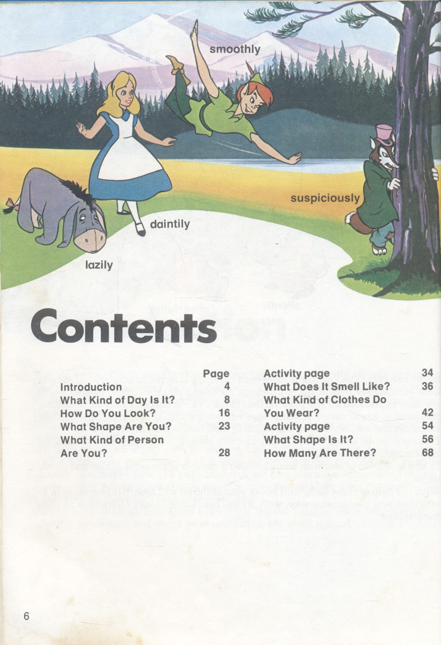 Words that Tell You About Things (Walt Disney)