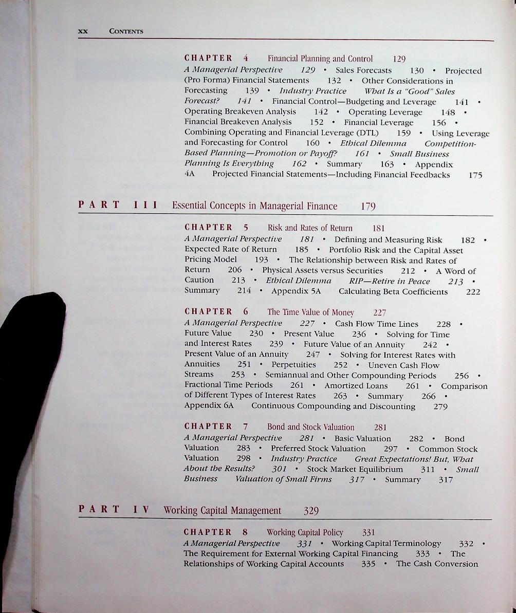 ESSENTIALS OF MANAGERIAL FINANCE