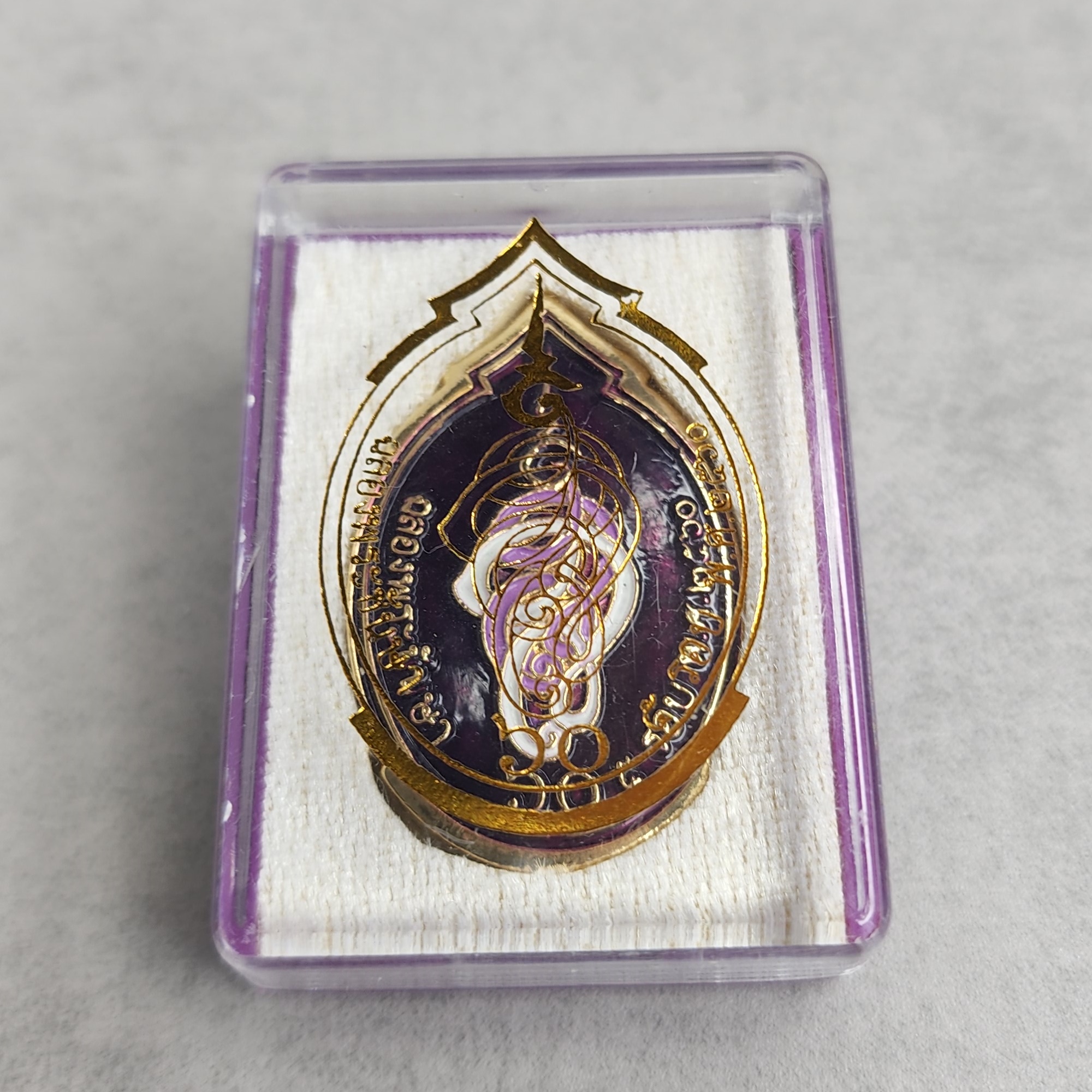 เข็มกลัด เข็มที่ระลึกประทาน ครบ 5 รอบ องค์โสมสวลี พ.ศ.2560