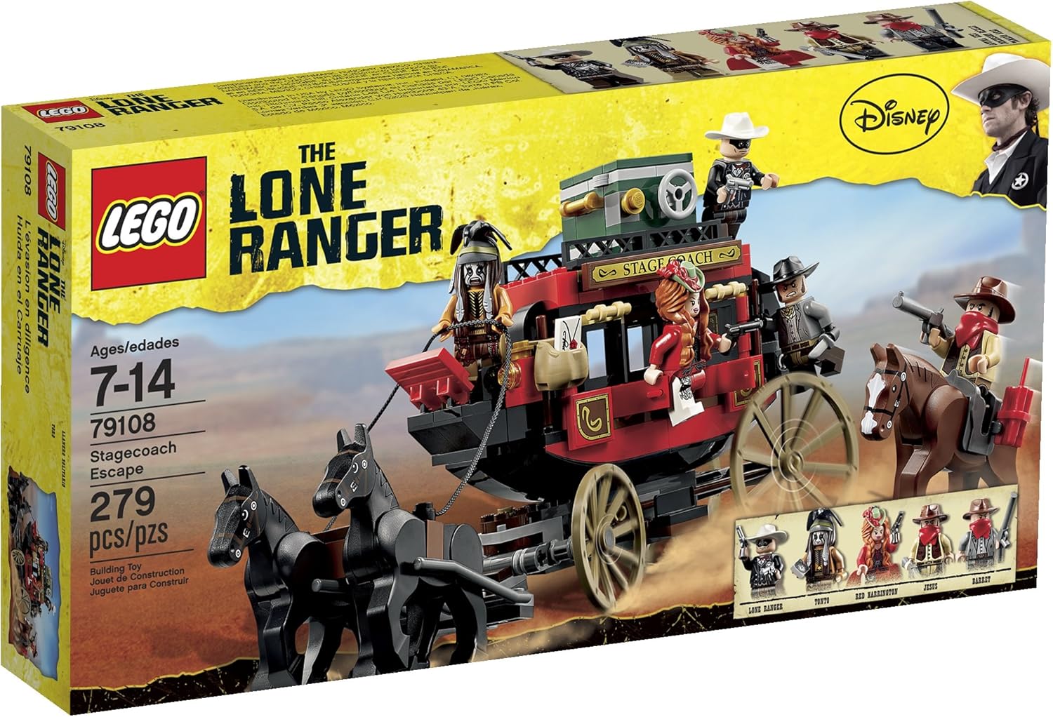 **MTS Toys**เลโก้ Lego The Lone Ranger 79108 : Stagecoach Escape