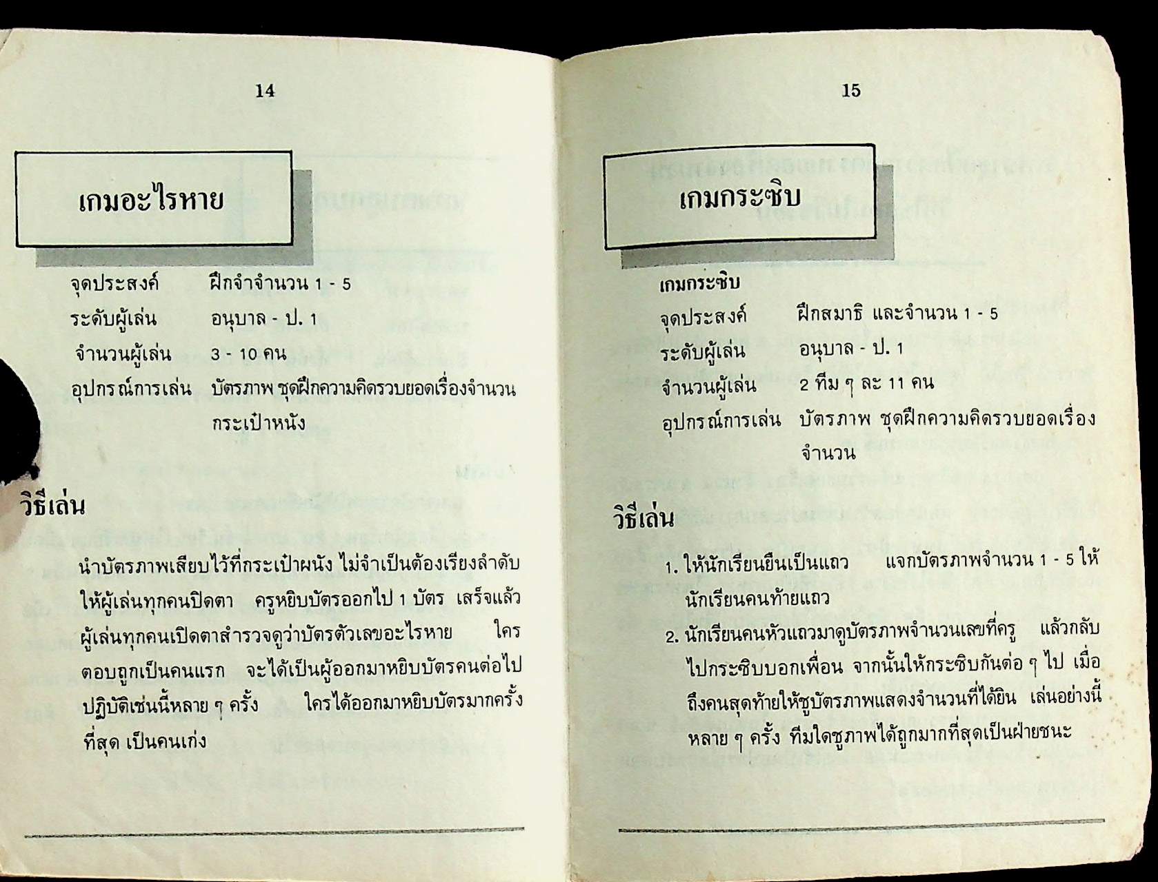 คู่มือ ชุดฝึกความคิดรวบยอด เรื่อง จำนวน ชั้นประถมศึกษาปีที่ 1