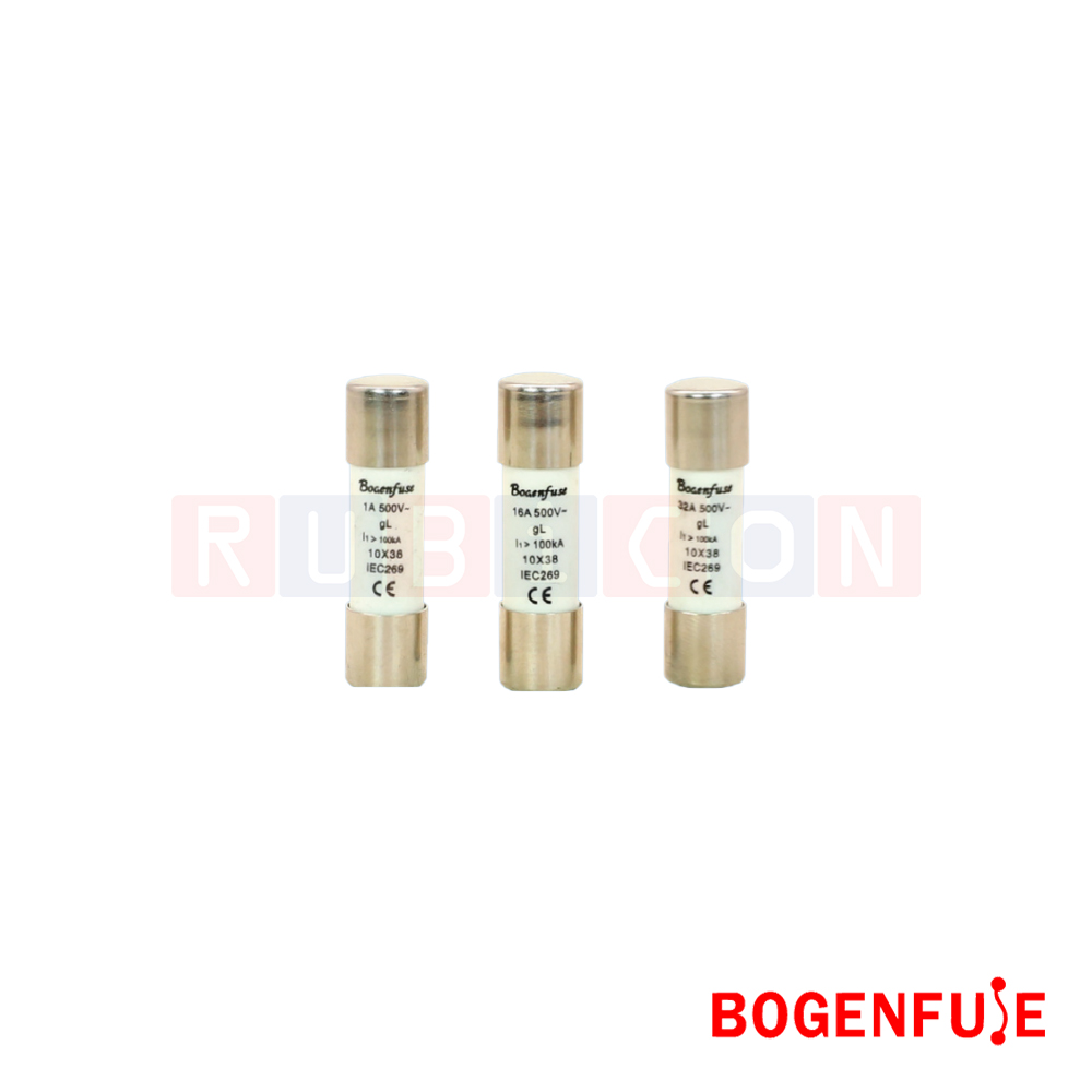 BOGENFUSE gL-10 2A 500V ฟิวส์กระบอก (CYLINDER FUSE) ขนาด 10 x 38 mm.