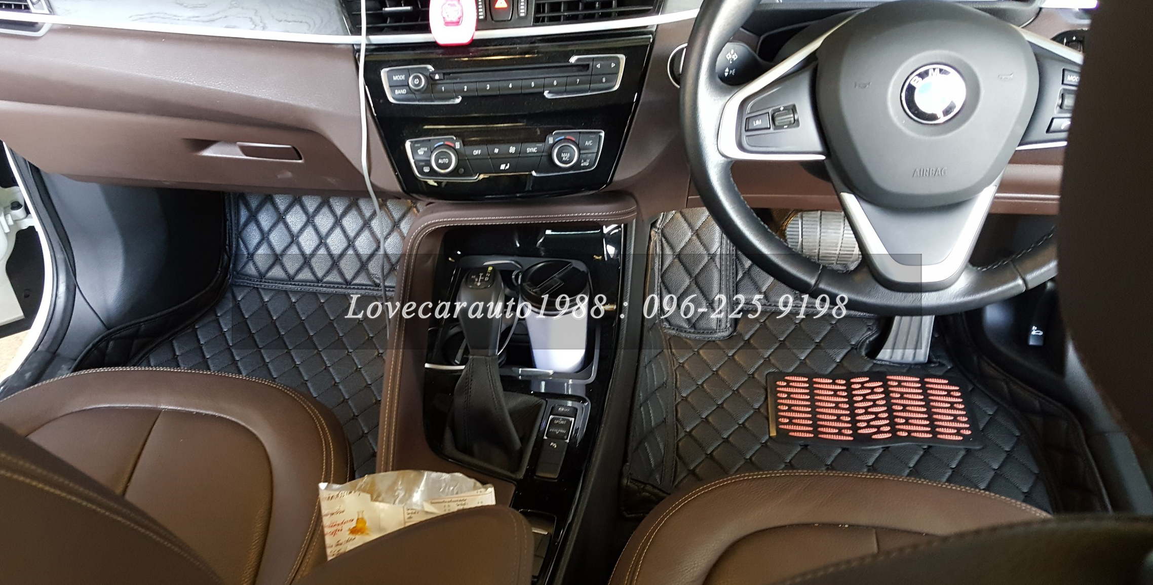 พรม6D BMW X1 สีดำ