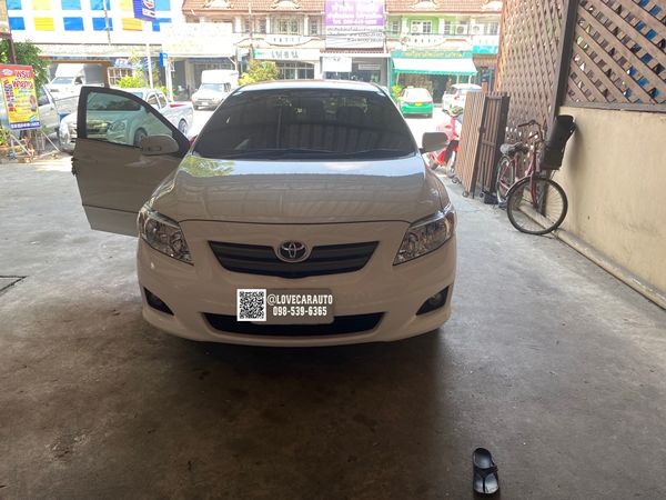 พรมปูพื้นรถยนต์ Toyota Altis โตโยต้าอัลติส 2007-2014 ลายเคฟล่าสีกาแฟ