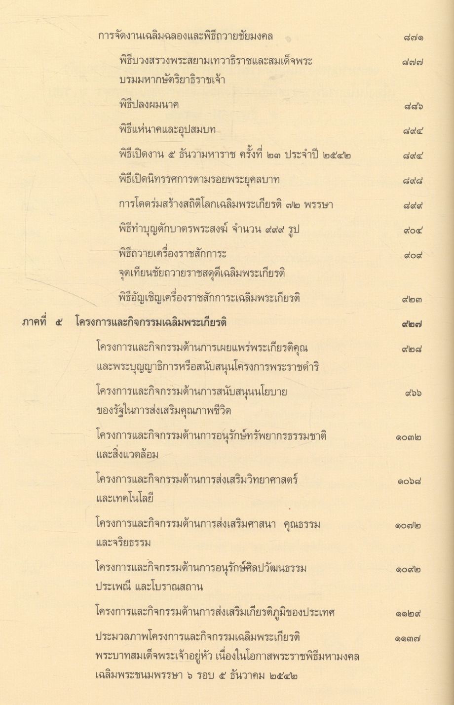 จดหมายเหตุงานเฉลิมพระเกียรติพระบาทสมเด็จพระเจ้าอยู่หัว เนื่องในโอกาสพระราชพิธีมหามงคลเฉลิมพระชนมพรรษา ๖ รอบ ๕ ธันวาคม ๒๕๔๒