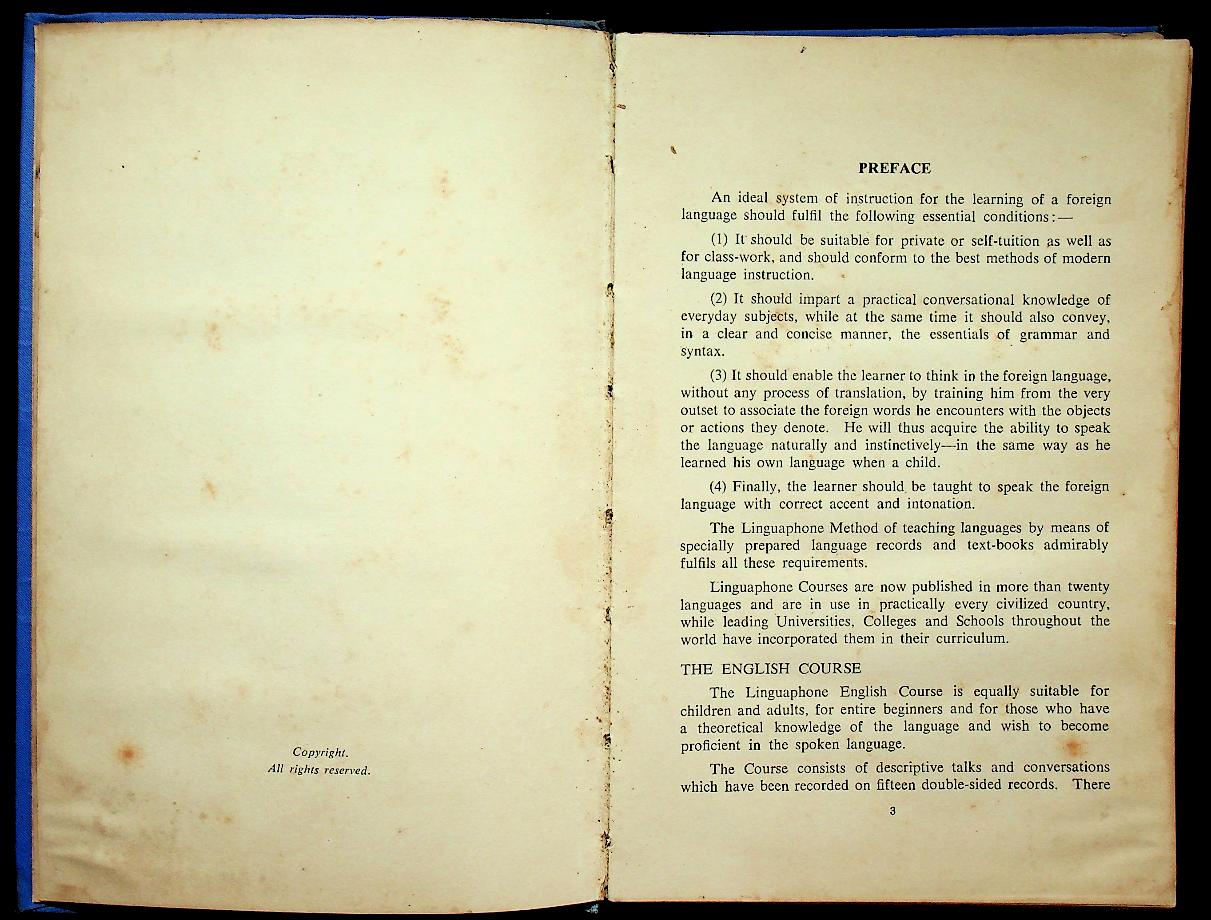 LINGUAPHONE ENGLISH COURSE