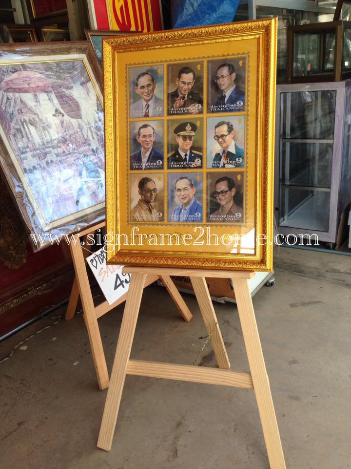 ขาตั้งกรอบรูปไม้สน สูง 125 cm
