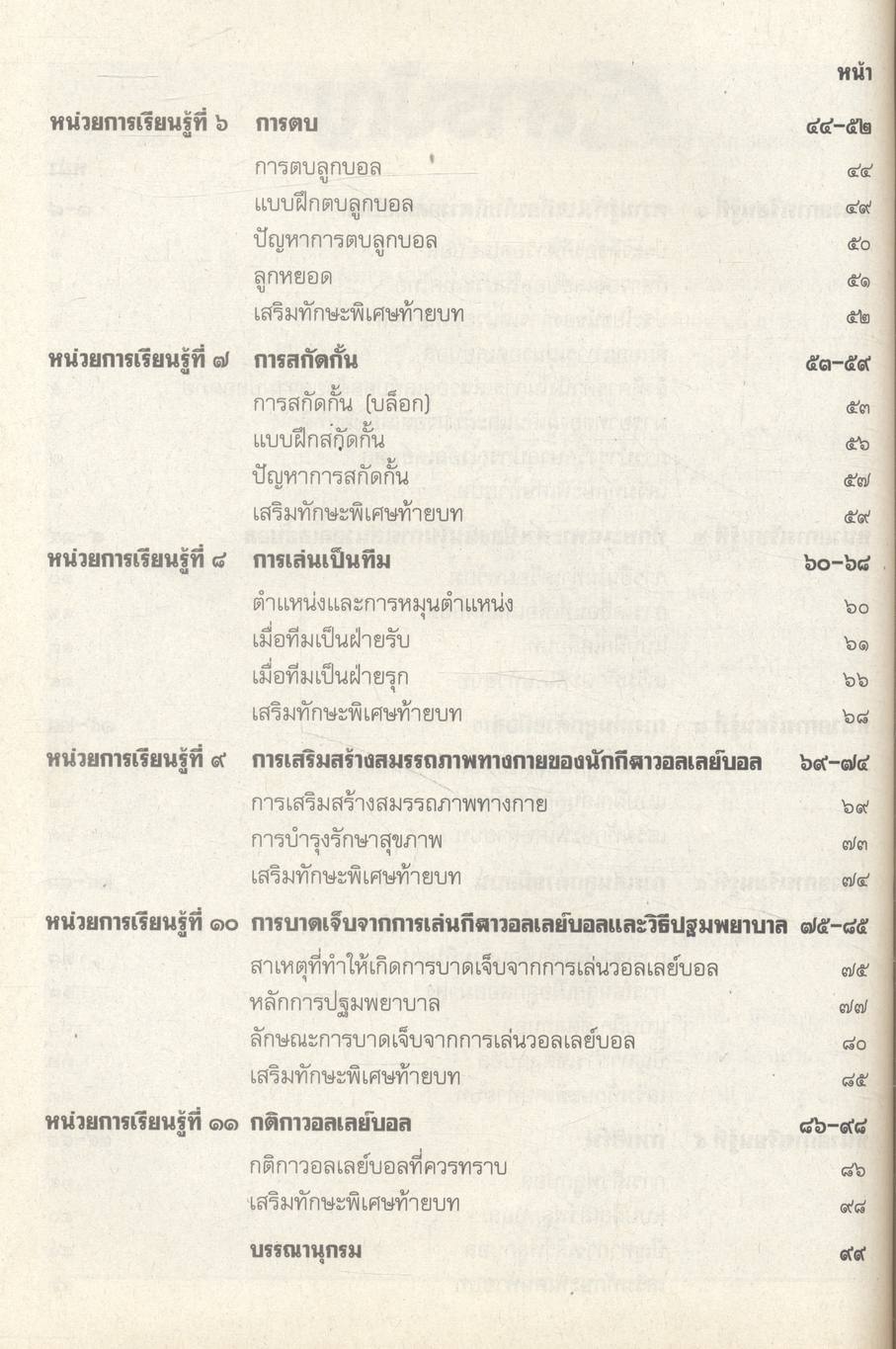 สื่อการเรียนรู้ กลุ่มสาระการเรียนรู้สุขศึกษาและพลศึกษา วอลเลย์บอล