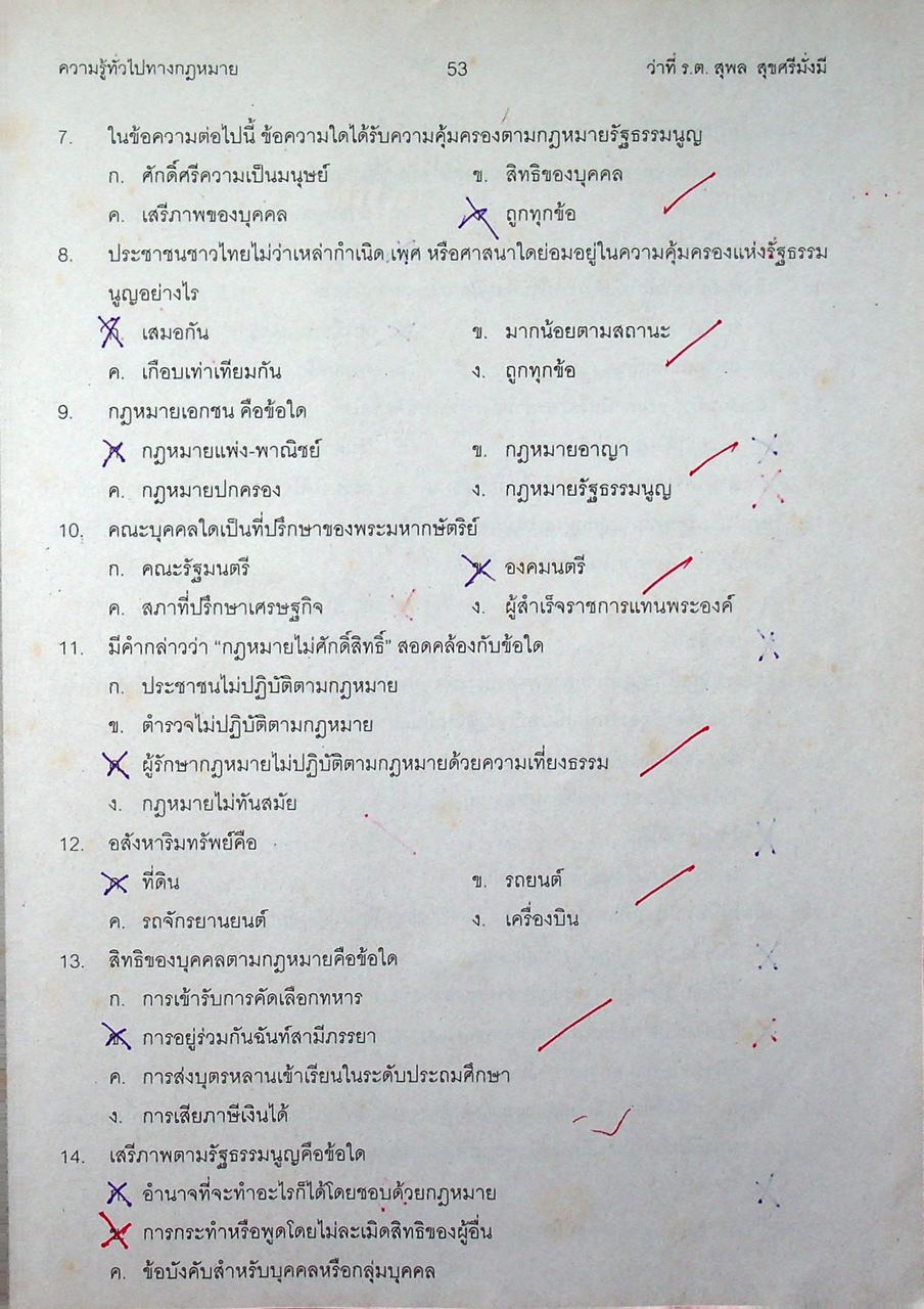 คู่มือเตรียมสอบเข้ามหาวิทยาลัย คณะนิติศาสตร์ ความรู้ทั่วไปเกี่ยวกับกฎหมาย และ ความสามารถในการให้เหตุผลทางกฎหมาย