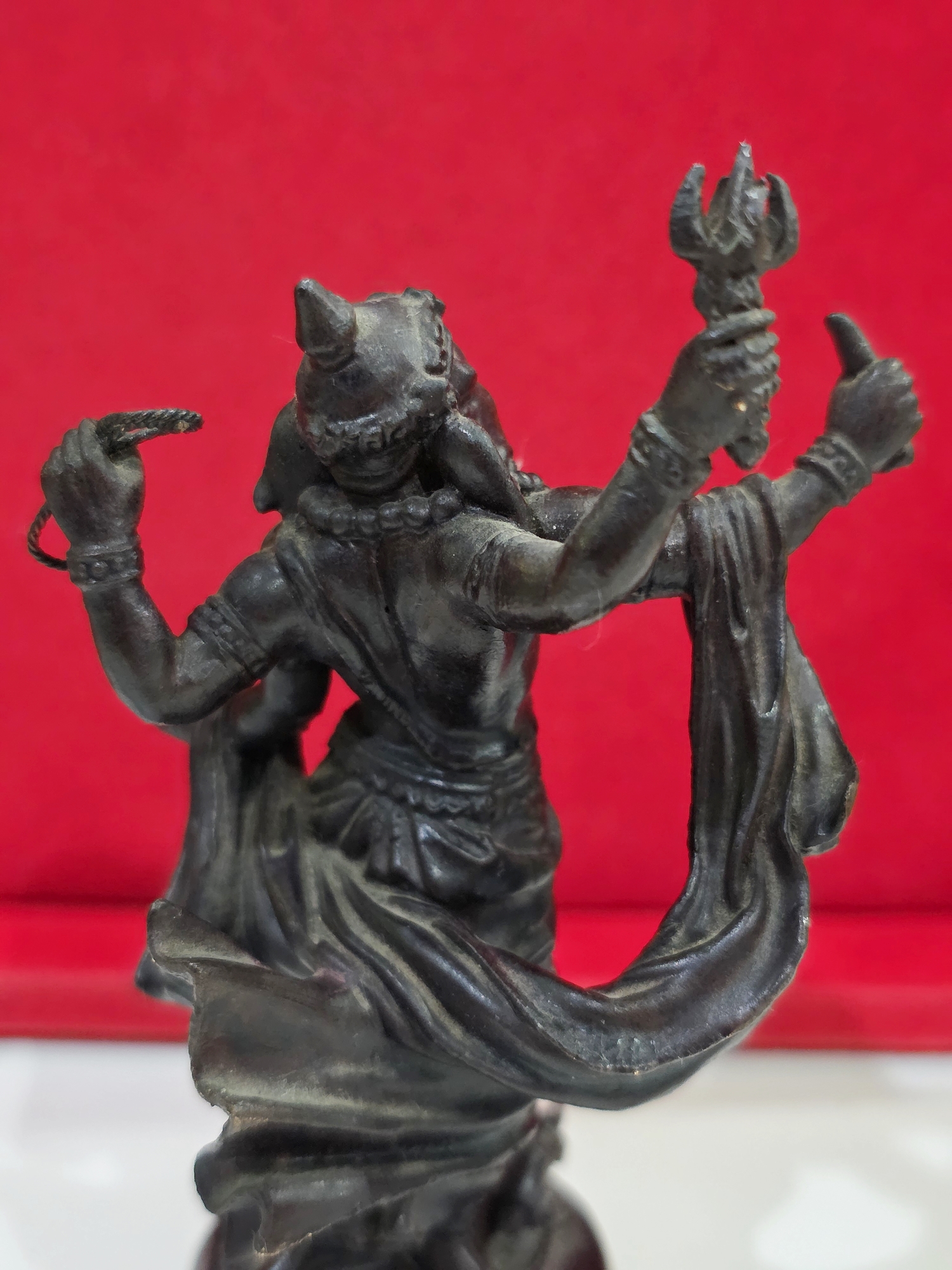 พระพิฆเนศ ปางมหาเทพ เวิร์คพอยท์ ขนาดบูชา 3.9 นิ้ว รุ่นเฉลิมพระเกียรติ 80พรรษา ในหลวง รัชกาลที่9 ปี2550 นิยม หายากมาก