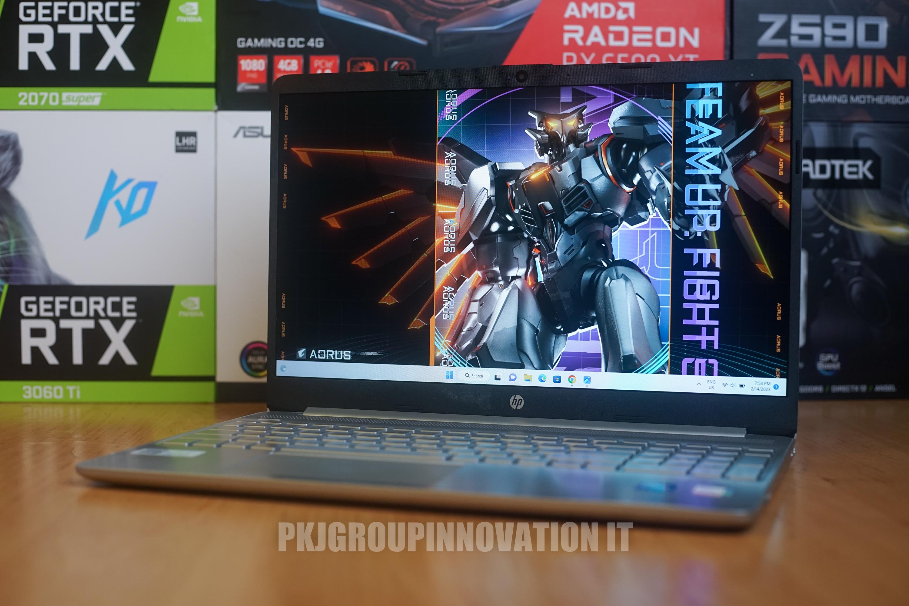 โน๊ตบุ๊คทำงานมือสอง HP 15s-fq2580TU i5-1135G7 RAM 16 GB SSD 512GB