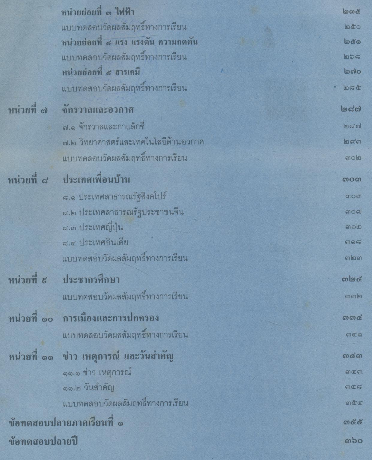 สปช.๖ ชั้นประถมศึกษาปีที่ ๖