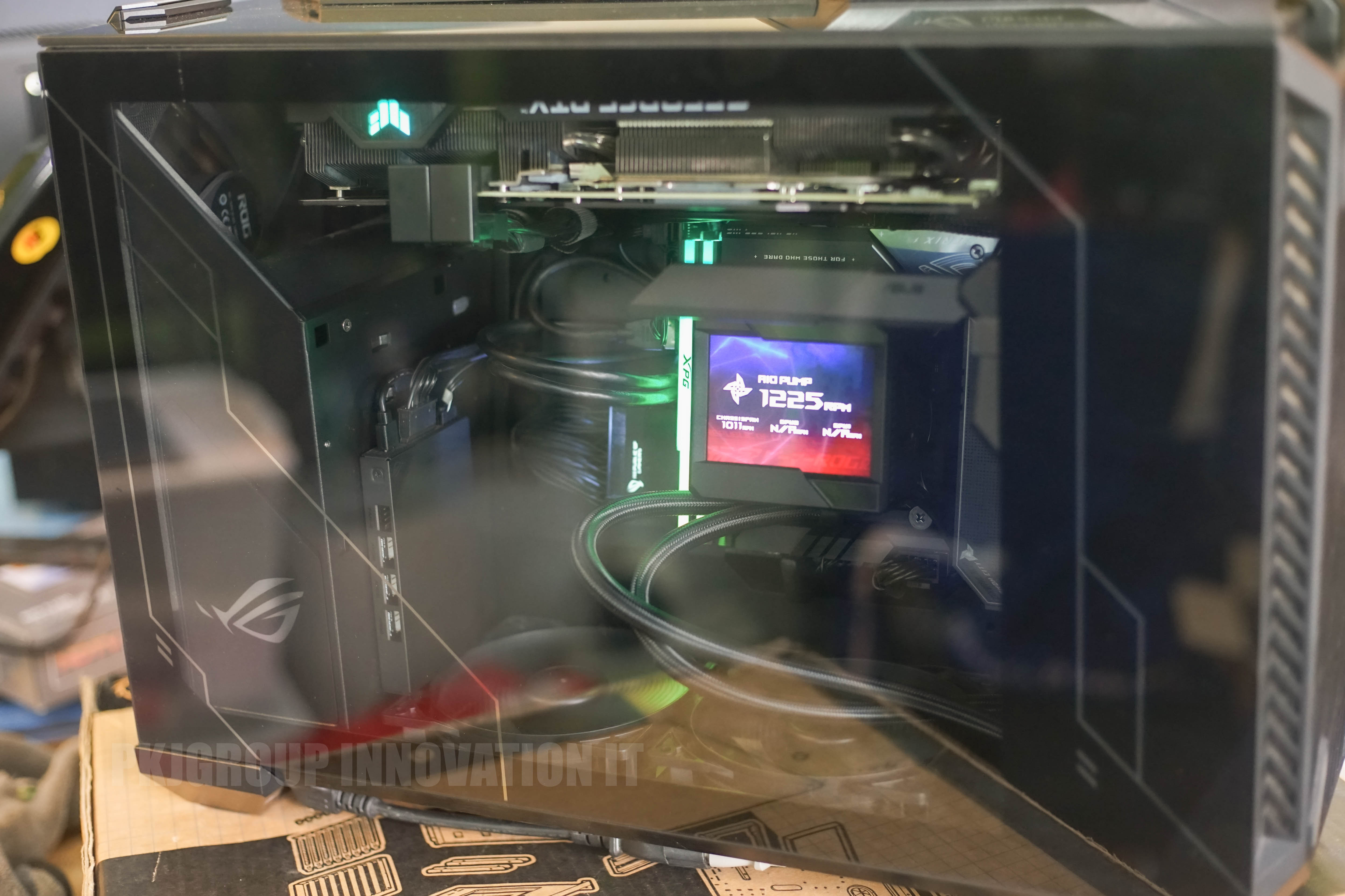 คอมประกอบขนาดเล็ก Asus ITX i7-12700KF RAM 32GB SSD 1 TB 2 ตัว RTX3070TI