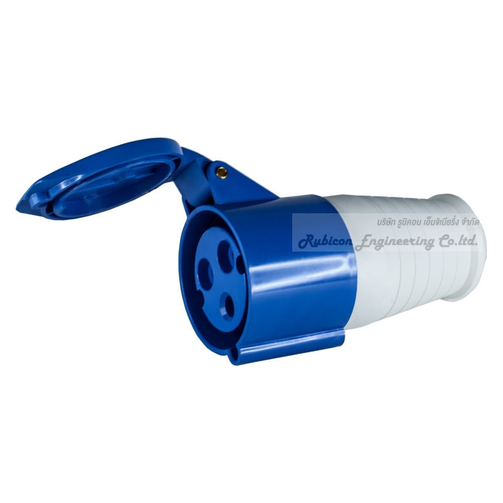 "MASHI" MA-223 ปลั๊กตัวเมียกลางทาง (CONNECTORS) 2P+E 32A 220-250V 6H IP44