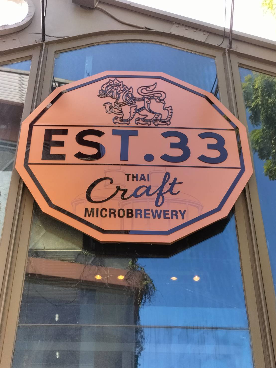 รับทำป้ายร้านเบียร์สด ป้ายเบียร์สด งานป้ายโลโก้สแตนเลส งานTHAI CRAFT MICROBREWERY