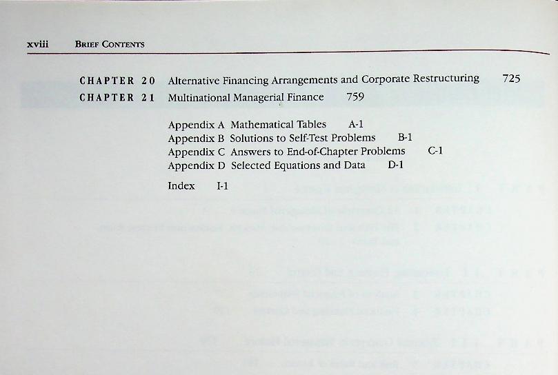ESSENTIALS OF MANAGERIAL FINANCE