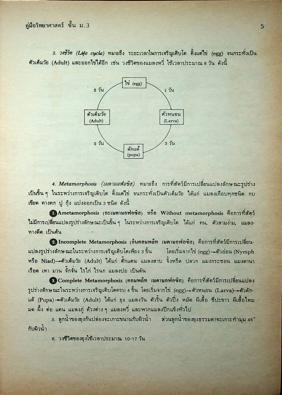 คู่มือ วิทยาศาสตร์ ชั้น ม.3 เล่ม 5-6 (ว 305 - ว 306)