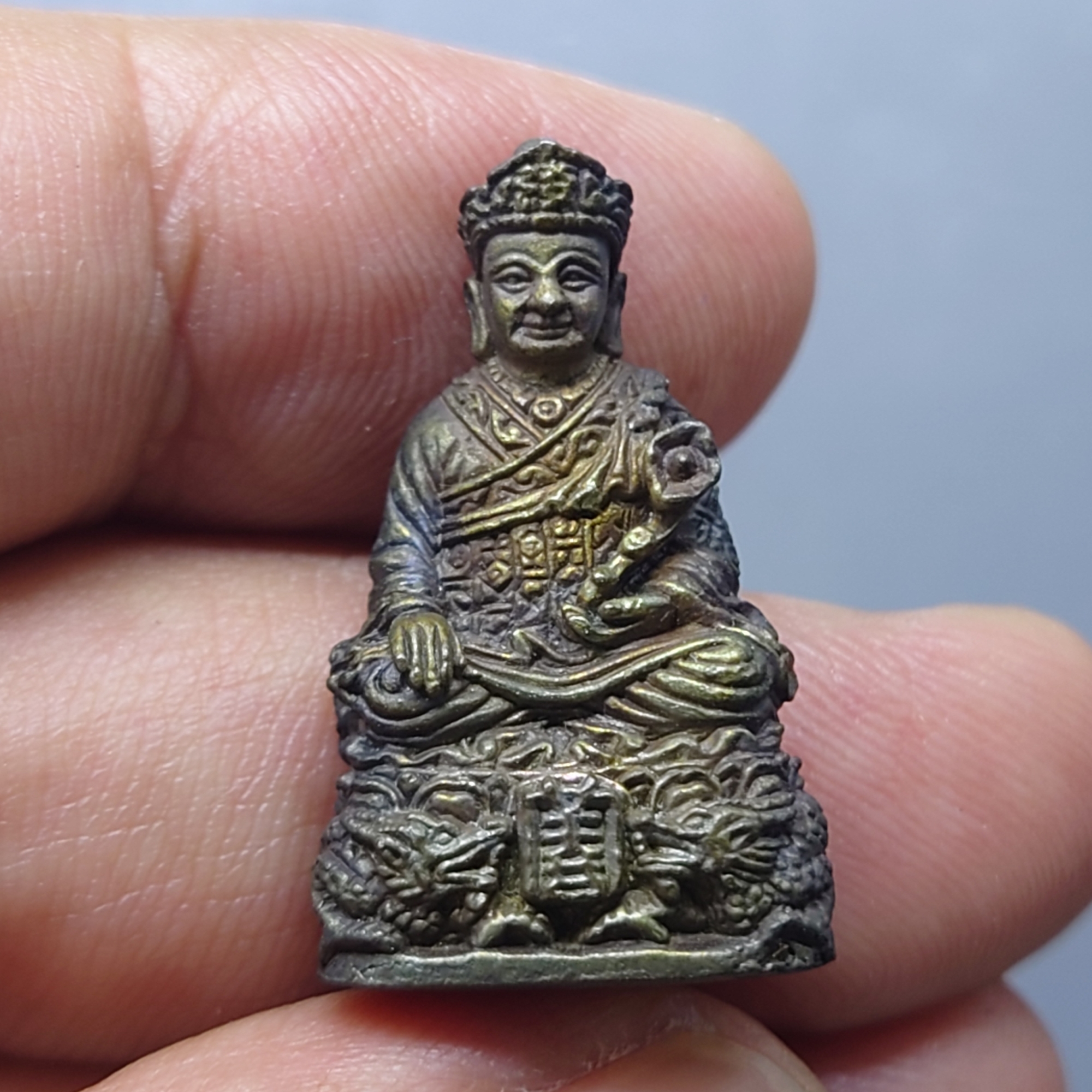 พระกริ่งหลวงปู่ไต้ฮงกง กริ่งนวะโลหะ เนื้อนวะ รุ่นฉลองมูลนิธิปอเต็กตึ้งครบ 90ปี พ.ศ.2543 พร้อมตลับเดิม