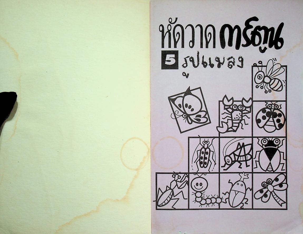 หัดวาดการ์ตูน 5 รูปแมลง