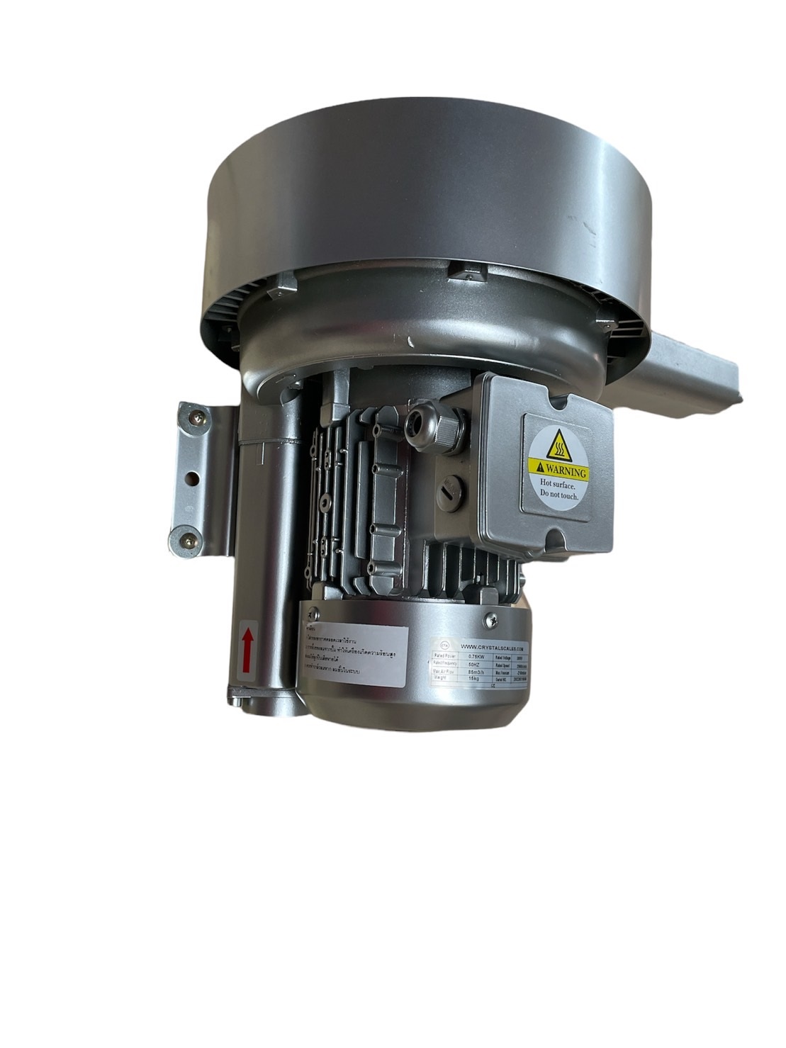 Ring blower double state 0.74 KW 380 1 แรงม้า ปั๊มริงโบลเวอร์แบบ2 ใบพัดให้แรงลมดูดหรือเป่าสูงใช้ดูดจับชิ้นงานหรือเป่าลมในบ่อบำบัดน้ำเสีย