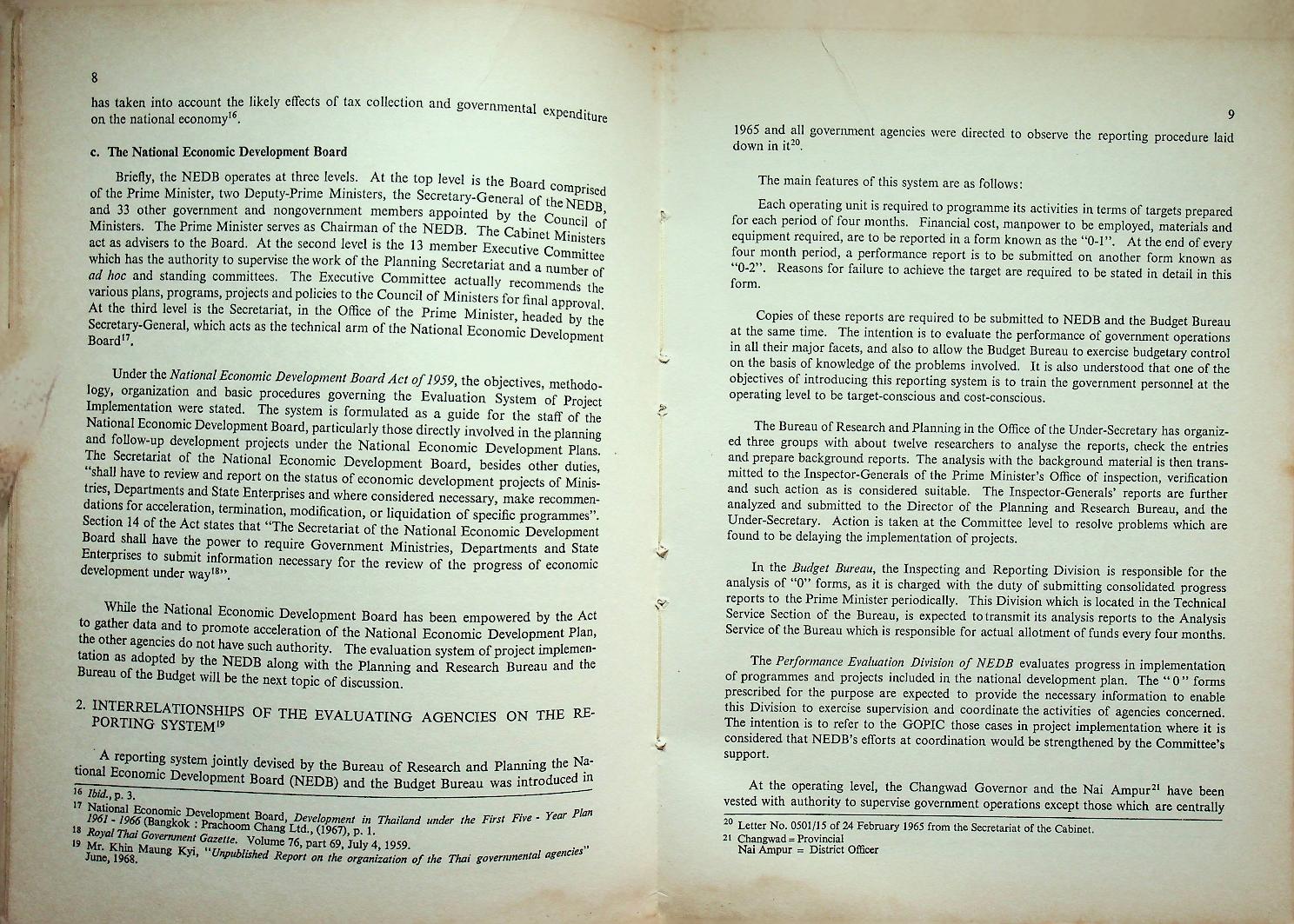 EVALUATION OF AGRICULTURAL DEVELOPMENT IN THAILAND (1961-1976)
