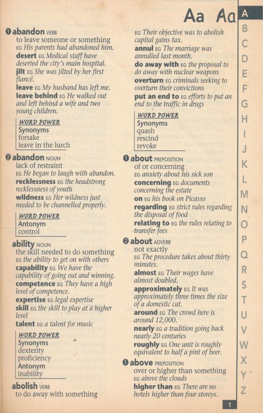 AUSTRALIAN School THESAURUS