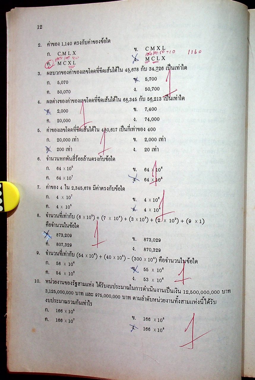 หนังสือเสริมทักษะคณิตศาสตร์ ม.1 ค 101 (พว.)