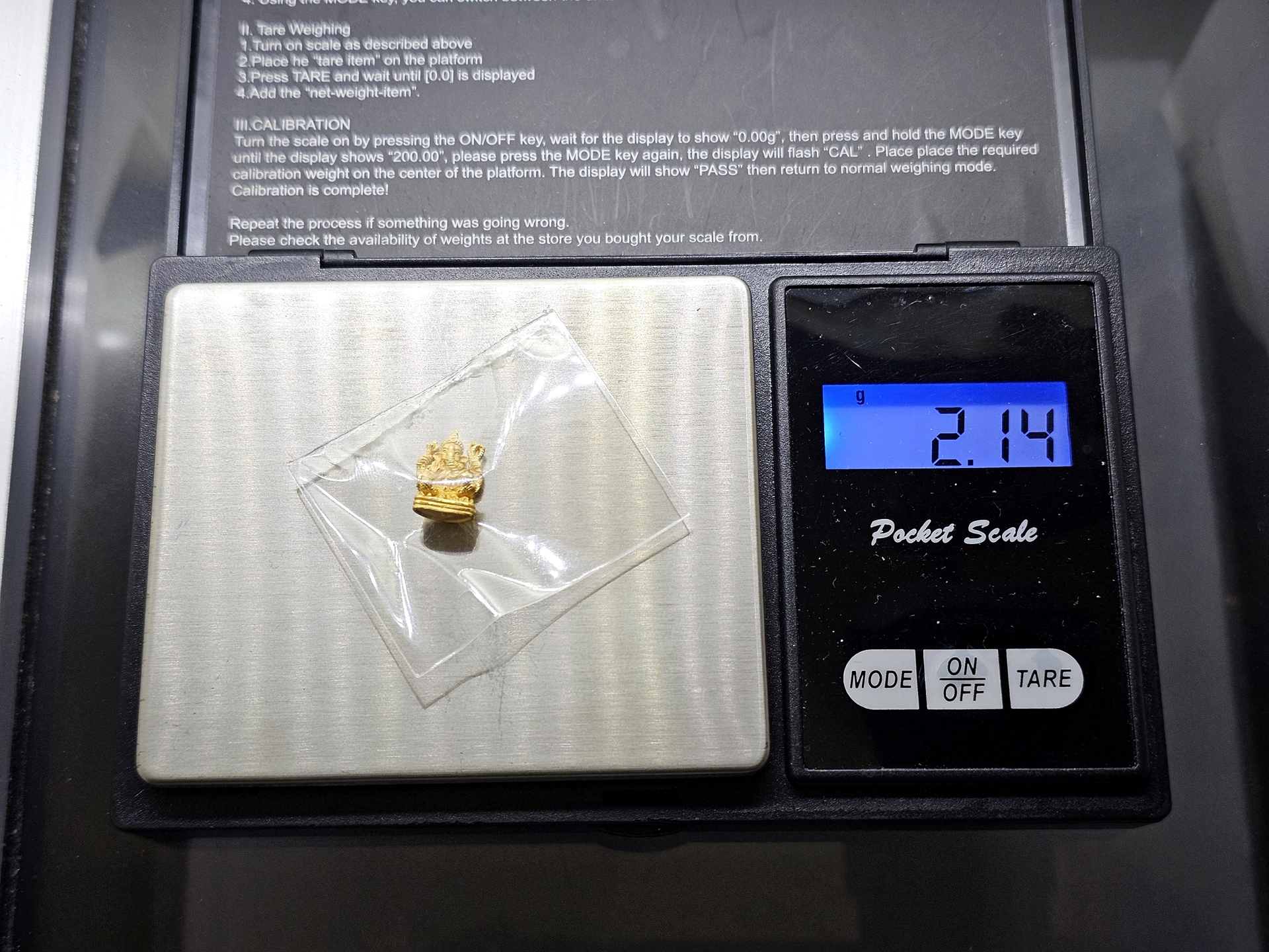 พระพิฆเนศ เนื้อทองคำแท้ รุ่นอุดมโชคโภคทรัพย์ วัดโสธรวราราม พ.ศ.2550 พร้อมกล่องเดิม