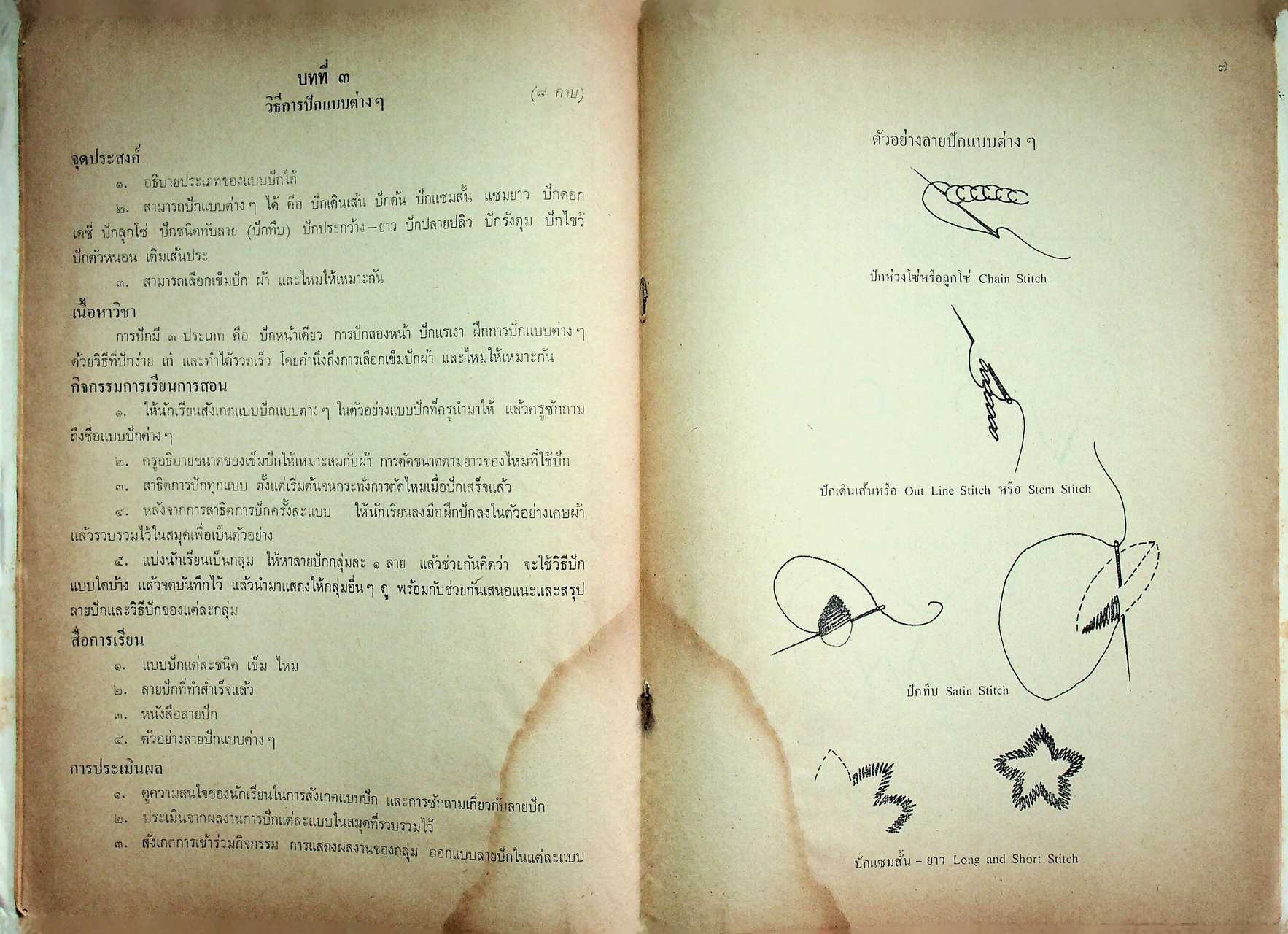 คู่มือครูวิชาชีพ หมวดคหกรรม ช่างปัก คก.ทป.๐๑๒ ชั้นมัธยมศึกษาตอนปลาย