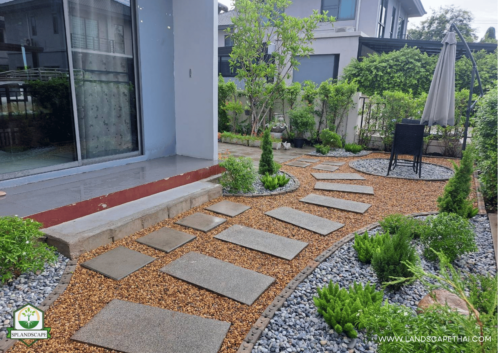 บริการรับจัดสวนหิน 085-209-4218