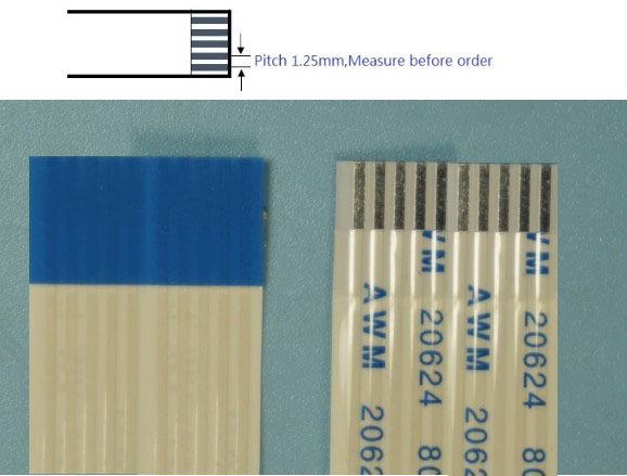 สายแพร 10 Pins Pitch 1.25mm Length 20cm Flat Cable