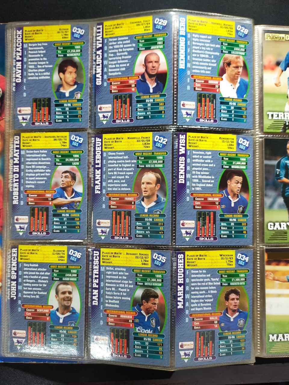 MERLIN'S PREMIER GOLD TRADING CARDS 1996-97 SEASON