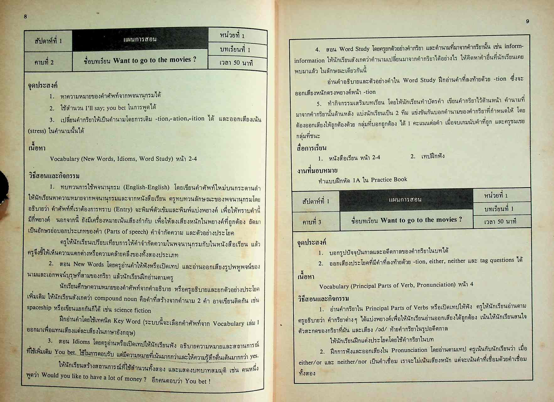 คู่มือครูและโครงการสอนรายคาบ ENGLISH FOR A CHANGING WORLD 5 รายวิชา อ 513 - อ 514 ภาษาอังกฤษ 3-4 ชั้นมัธยมศึกษาปีที่ 5 (ม.5)