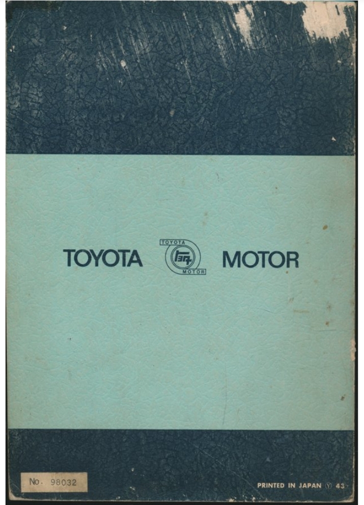 TOYOTA DA FA FC REPAIR MANUAL CHASSIS GROUP