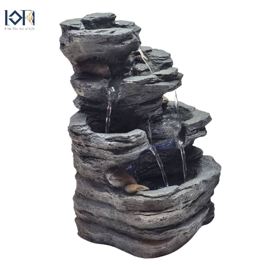 น้ำล้นตั้งโต๊ะ รุ่นมงคลฮวงจุ้ย21021 น้ำพุตั้งโต๊ะเสริมฮวงจุ้ย น้ำพุล้นแต่งบ้าน ความหมายดี