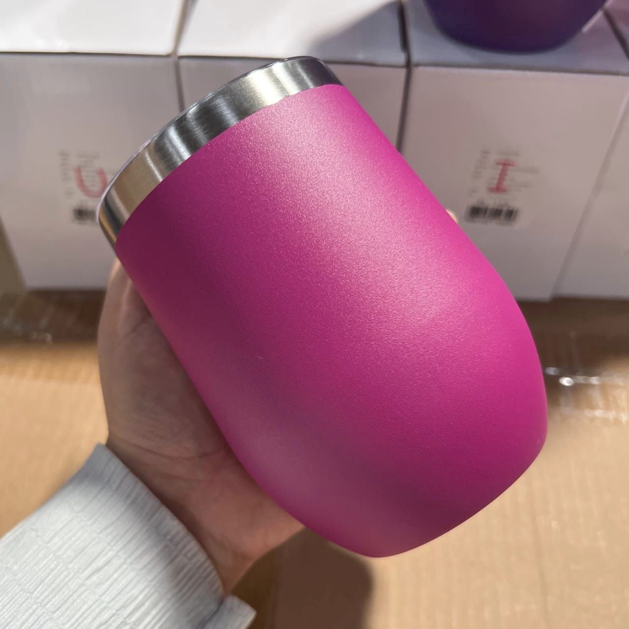 แก้วเก็บความเย็นขนาด 12 ออนซ์ ทรงไข่