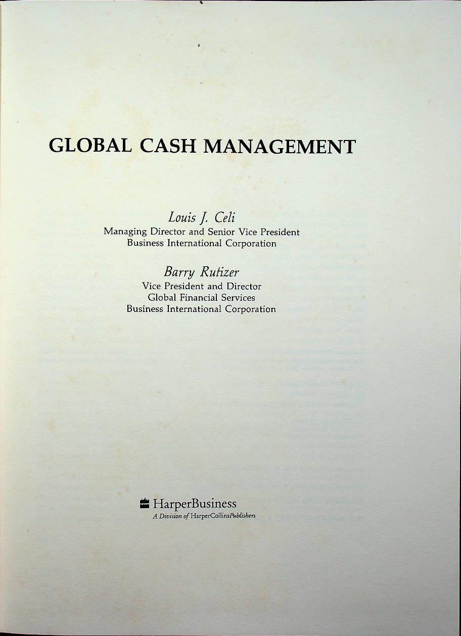 Global Cash Management