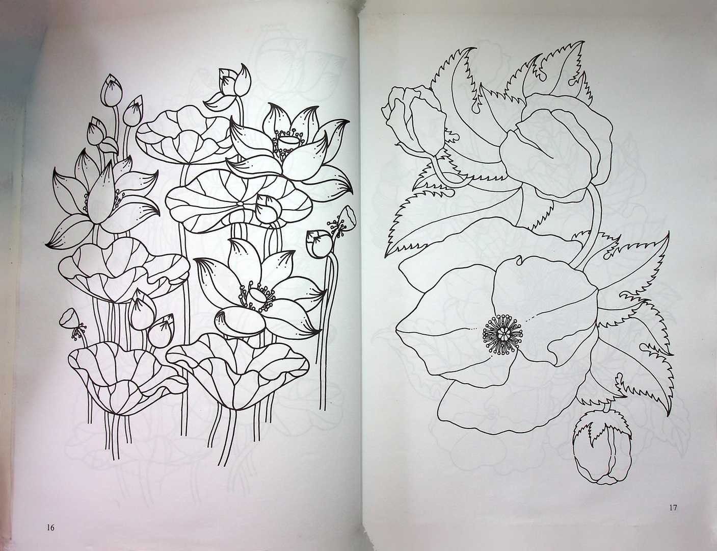 ลายเพ้นท์ เล่ม 1 ชุด ภาพดอกไม้