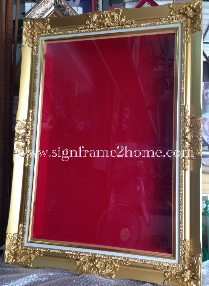 กรอบหลุยซ์ พวงมาลัยงานแต่ง 20x30" (สั่งทำลึกพิเศษ)