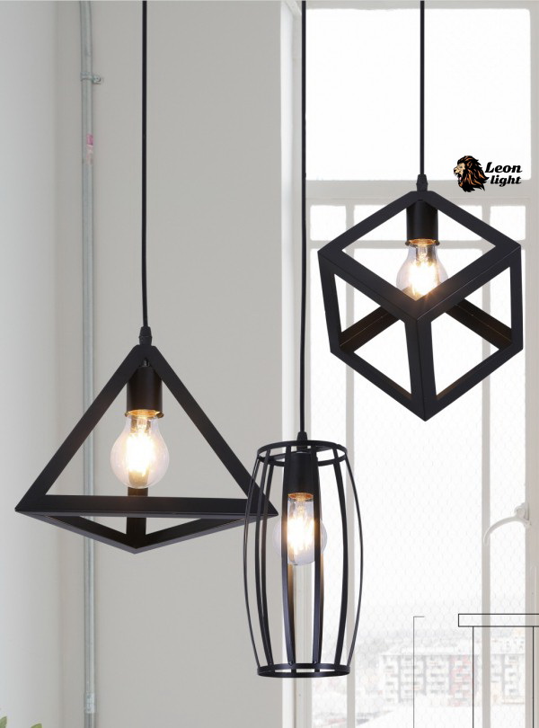 โคมไฟวินเทจ Loft (ลอฟท์) G-8826/3-BK